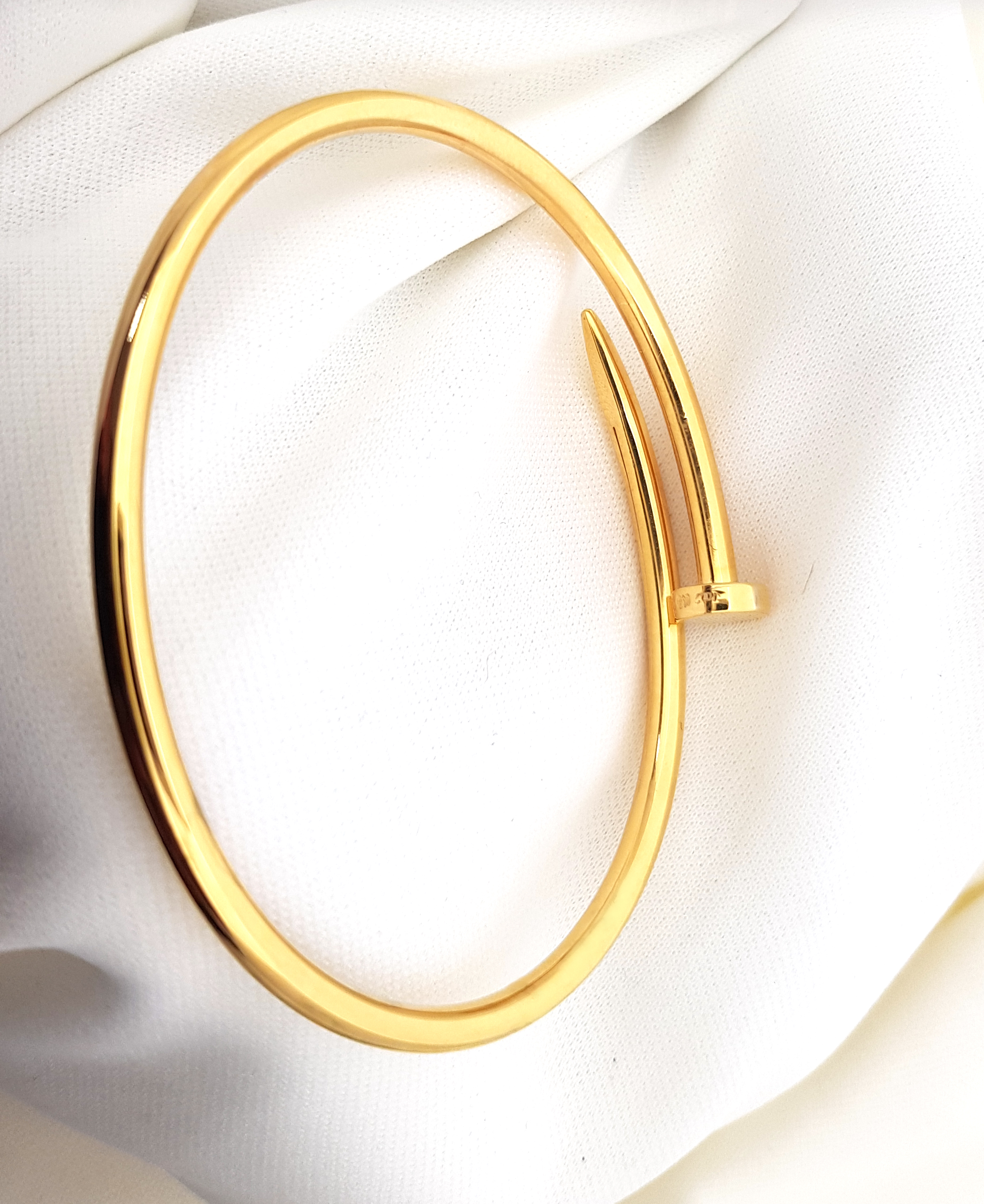 white gold nail bracelet