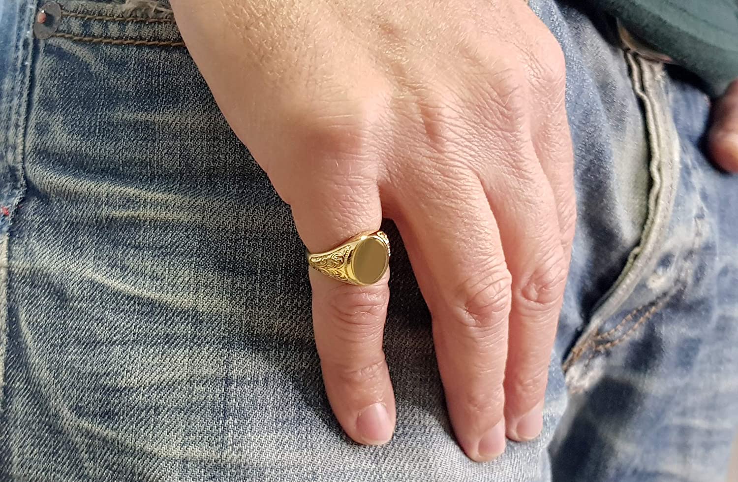 Custom Signet Ring, Men's Signet Ring